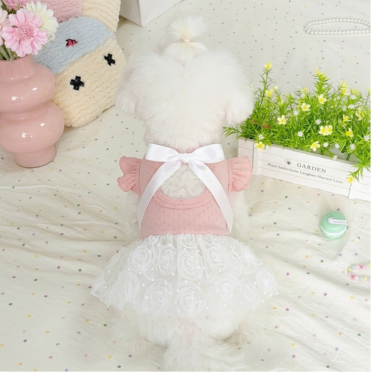 Vestido para cão estilo coreano roupa de princesa doce pet_voghion.com
