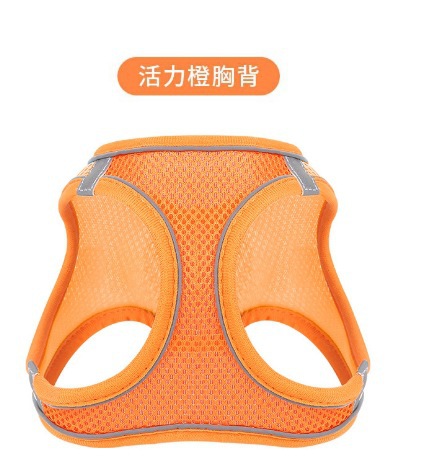 Nuevos productos transfronterizos para mascotas tipo chaleco correa para el pecho para mascotas transpirable reflectante correa para perros gato cuerda para pasear perros image 22