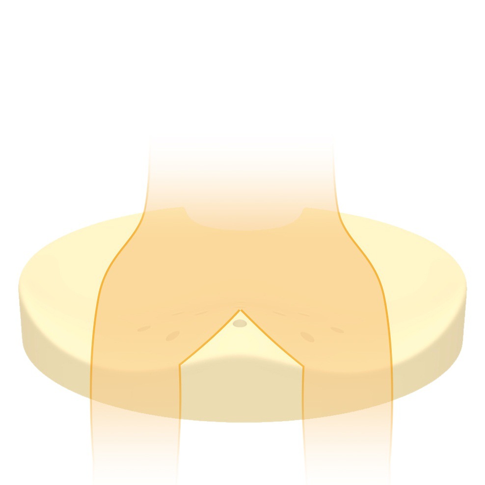 Amazon Venta caliente lento rebote de espuma de memoria cojín de la cadera Oficina cojín cómodo cojín de la cadera