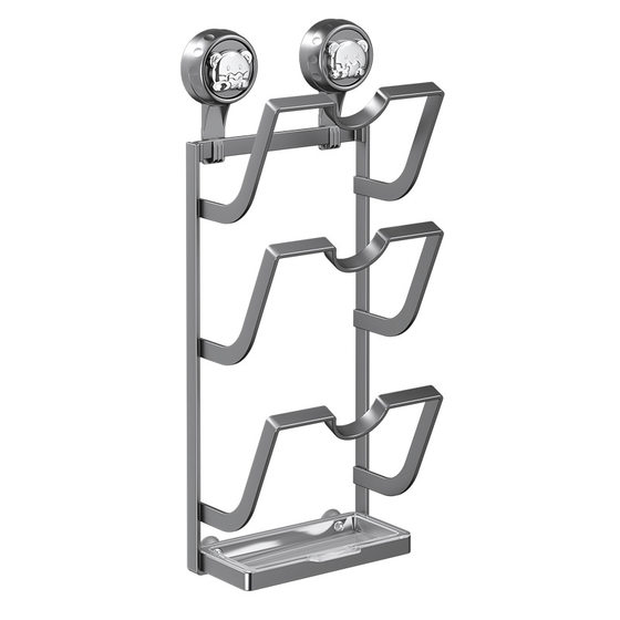 Suction Cup Pot Cover Rack Placer Punch-free Wall-mounted Kitchen Storage Rack Multifunctional Cuisine Rack Powerful Suction Plate