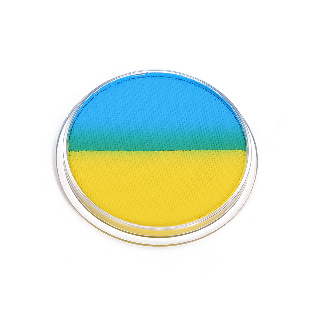 30g de gran capacidad doble color pigmento de pintura corporal soluble en agua para niños pintura facial maquillaje festivo