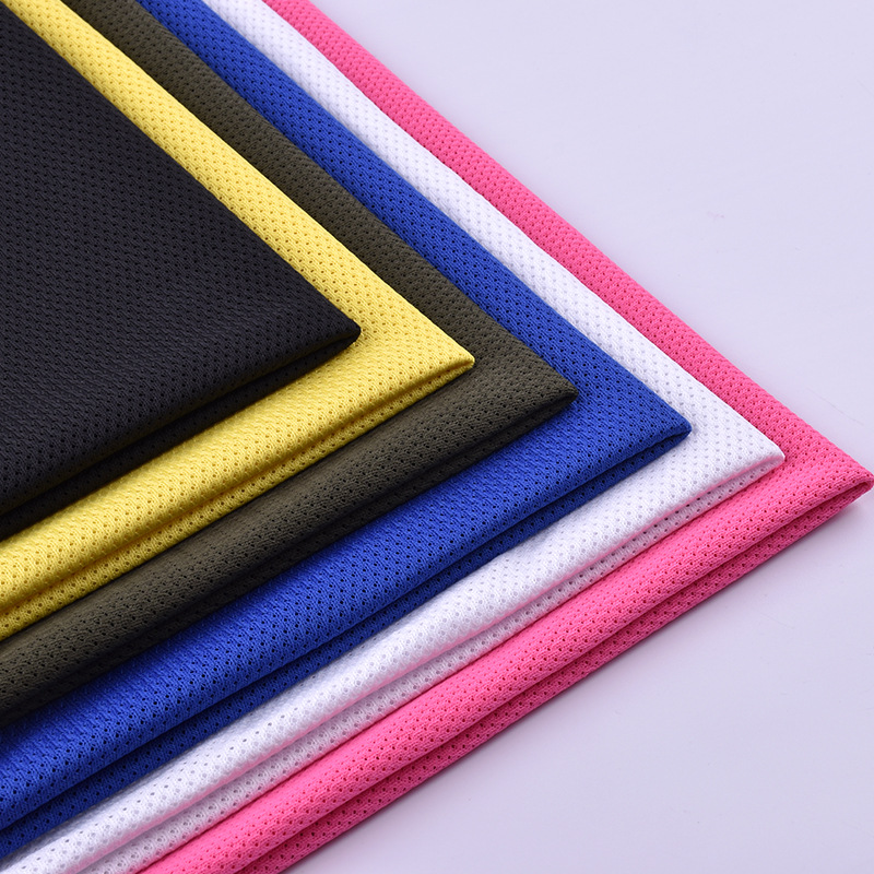 东莞虎门厂家现货批发满天星低弹网布运动衣服里布面料可定制