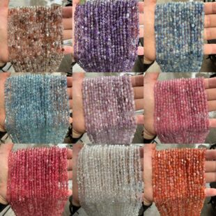 �羳����3x5mm��Ʒ�|��Ȼʯ�^ˮ�����{���S��ɢ���Ʒdiy�������