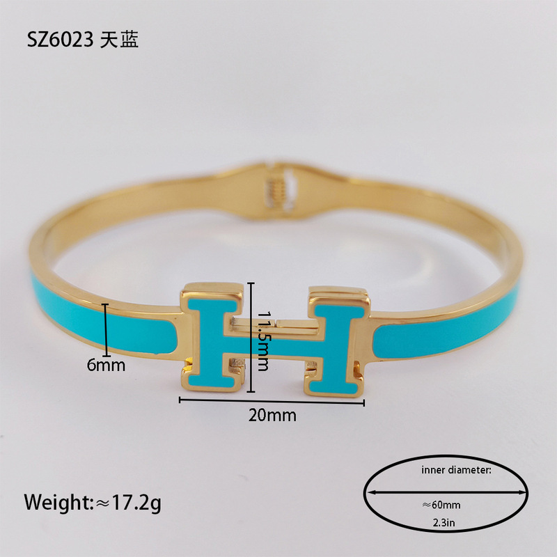 个性潮人满镶泥巴钻钉子卡扣不锈钢金手镯厂家批发手饰wholesale|undefined