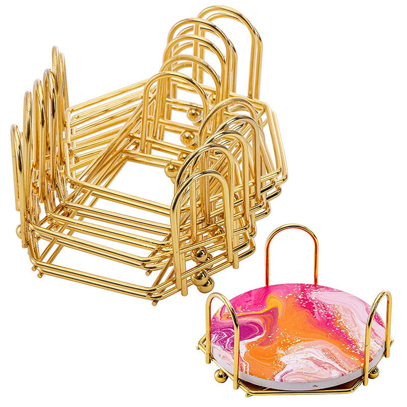 골드 육각형 철 프레임