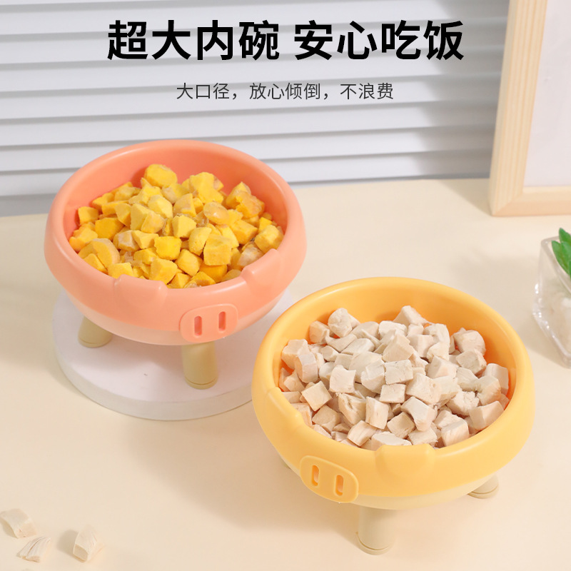 Mascotas comiendo y bebiendo agua cuenco para gatos Pipitao caja original nariz de cerdo cuenco para gatos de cuatro patas cuenco para gatos cuenco para comida para gatos utensilios de comida para gatos utensilios de agua