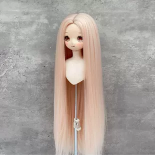 Парик для кукол BJD с пробором длинные прямые заготовка