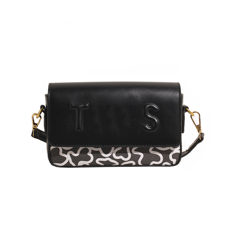 Bolso de pu transfronterizo para mujer 2024 nuevo bolso de mensajero de moda con impresión de letras de estilo occidental