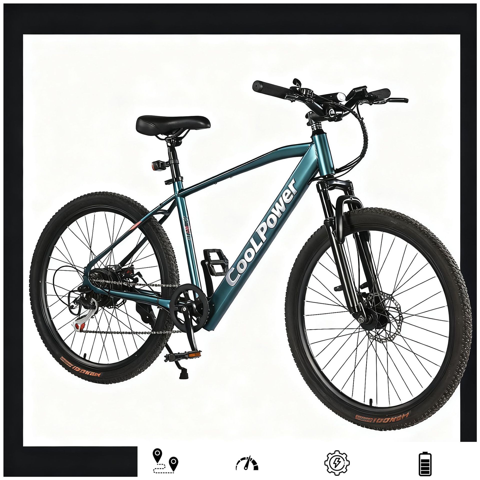 European 350W Power-Assisted Mountain Electric Bicycle 36V Urban Commuting 7-Speed Outdoor Cycling Bike