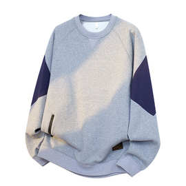 英皇保罗卫衣男春秋季新款帅气潮牌美式高街秋款休闲宽松无帽上衣