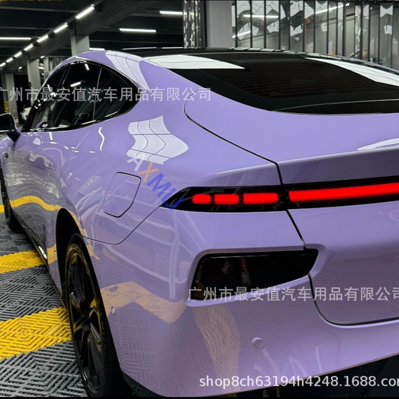 Car Film Pet Crystal Star Purple Full Car Film Motorcycle Film Car Clothing Film Purple Car Color Changing Film