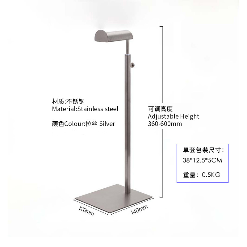 Большая голова А, серебро матовое