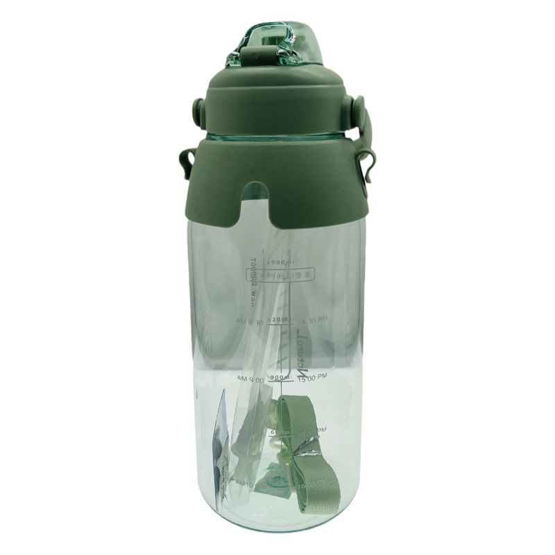 Jinshi Comercio exterior grande 2200ml espacio taza PC plástico estudiante al aire libre deportes portátiles taza grande hervidor de agua