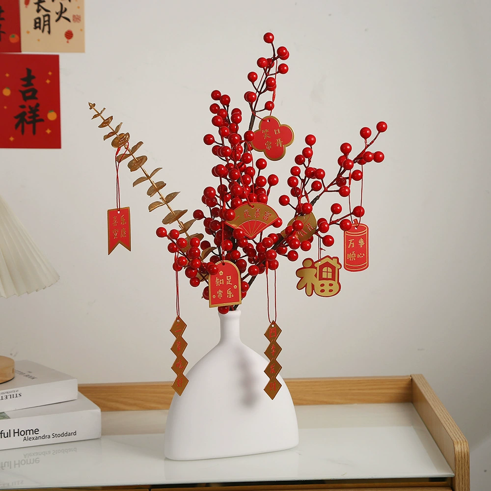 Белая имитация керамической вазы для украшения цветочных сушеных цветов