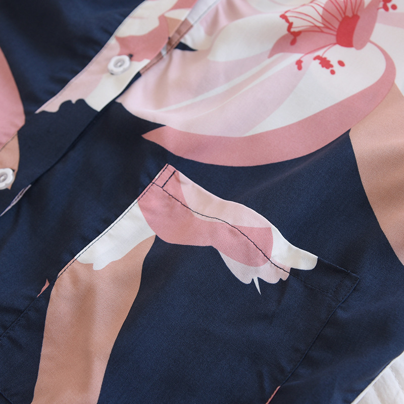 Title 18, Rayon Kadın Ev Giyim Takımı Şortlu Kısa Kollu Y...