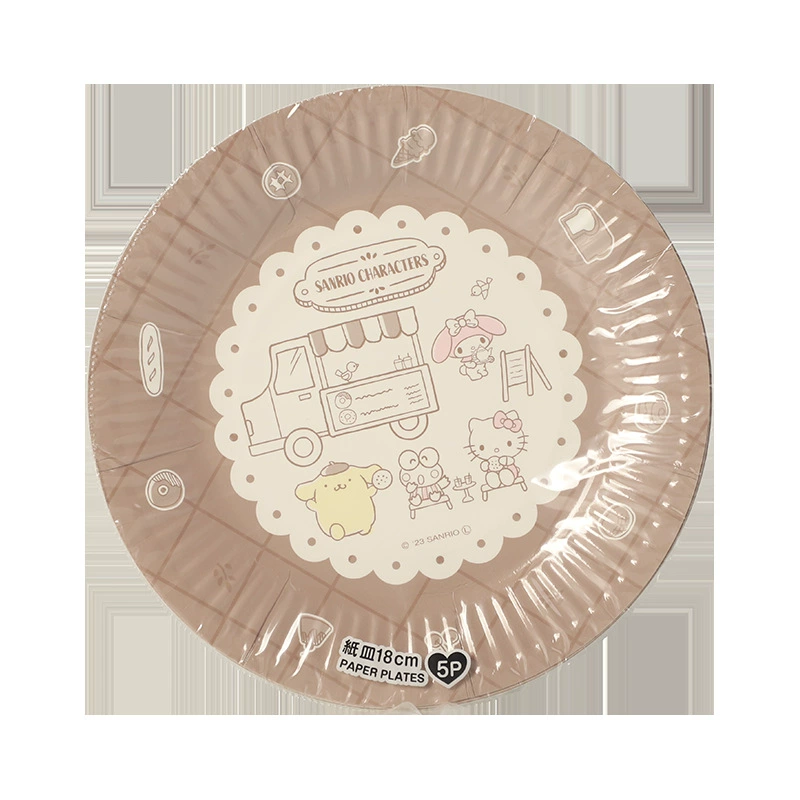 Sanrio Hello Kitty, мультяшная посуда, вечернее платье, оформление, увеличенная плотность