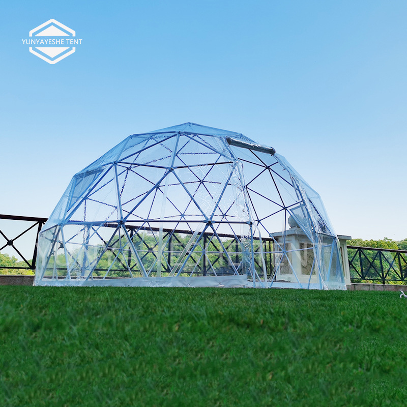 4m直径透明帐篷 6m民宿帐篷 户外网红泡泡屋 PVC球形篷房夜景篷房