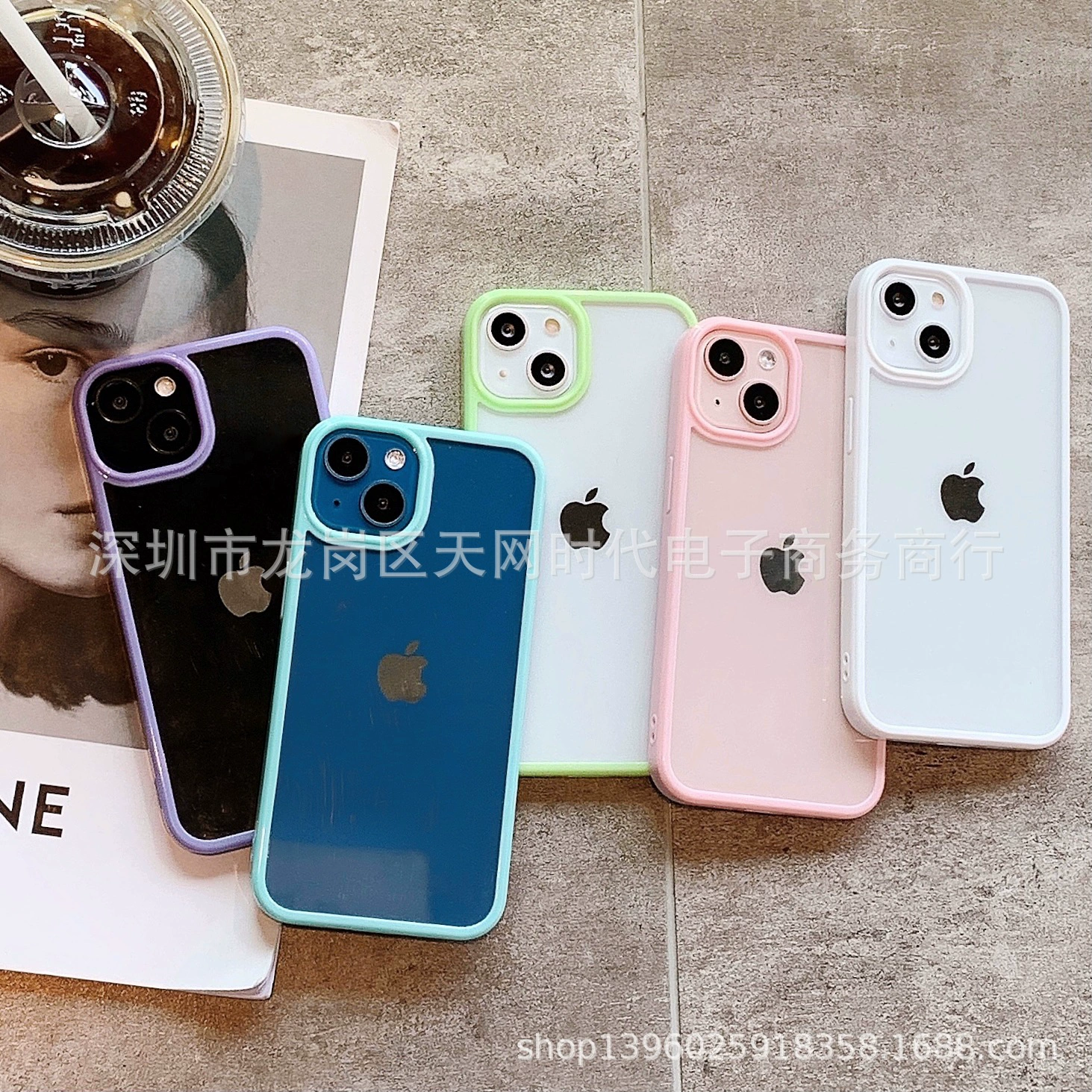 Apple, совместимый iPhone 14, прозрачный чехол для телефона, акриловый защитный чехол, 14прям, iphone