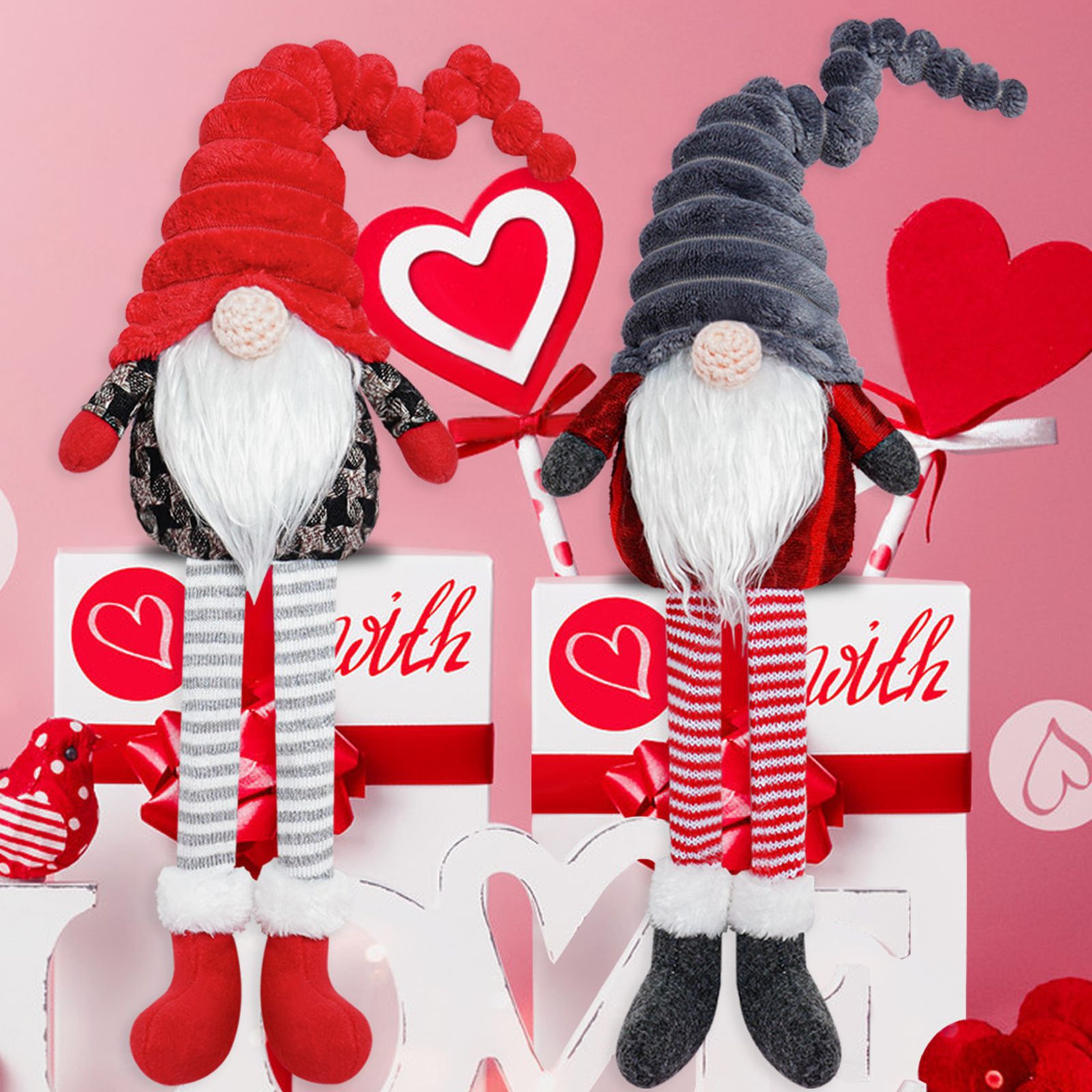 Día de San Valentín transfronterizo Linda muñeca sin rostro viejo muñeca amor enano suelo fino muñeca diseño accesorios al por mayor