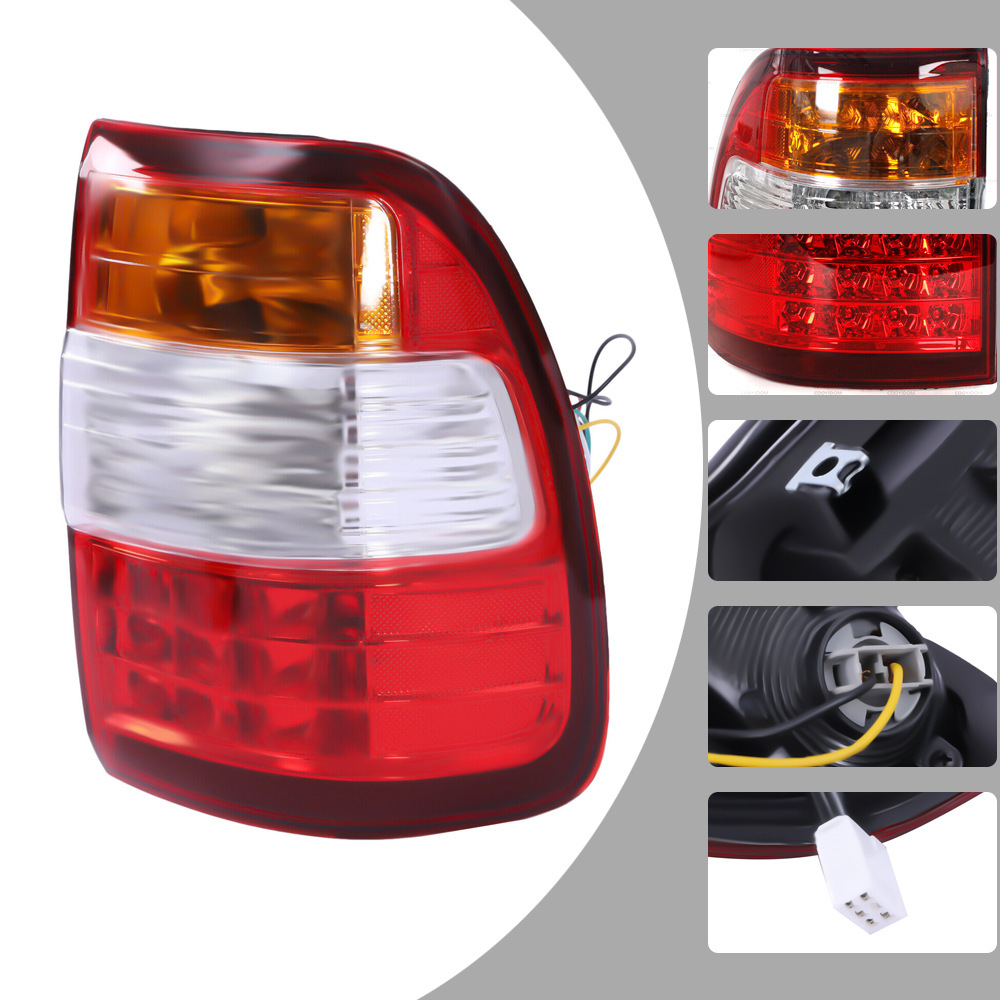 Aplicable a Toyota 98 - 07 Land Cruiser FJ100 modificación de luces traseras LED luces de marcha atrás luces de freno cubierta