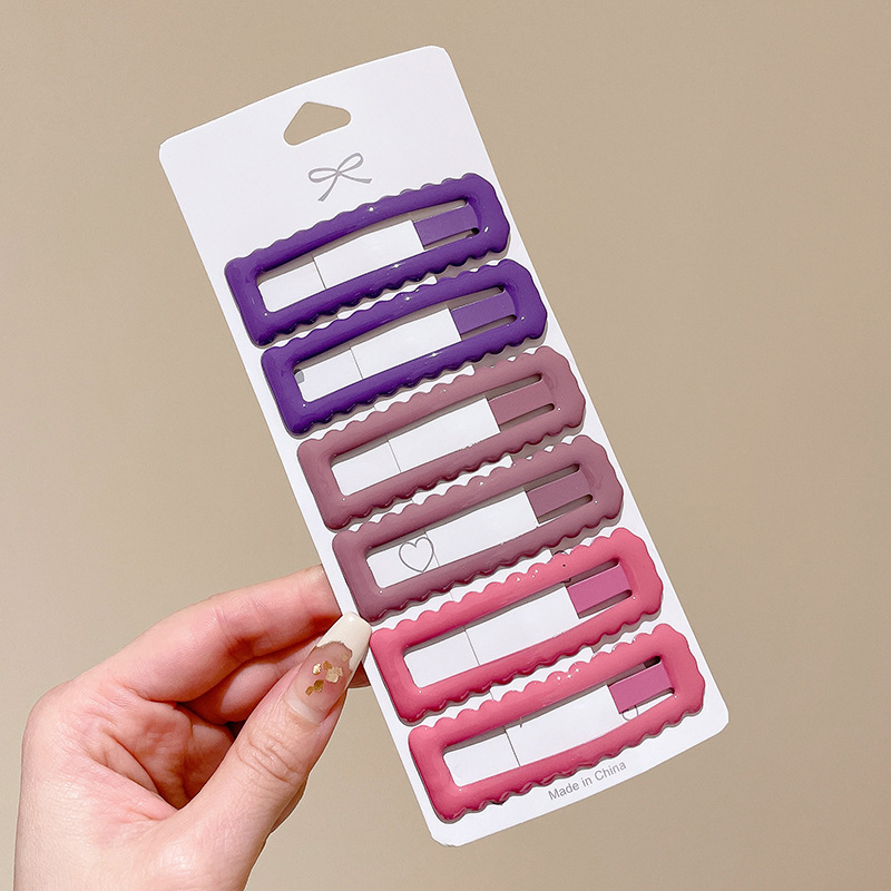 Pin de cabello de la frente lateral pin de cabello negro femenino pin de cabello 2025 nuevo toque de cabeza de tarjeta de cabello marino