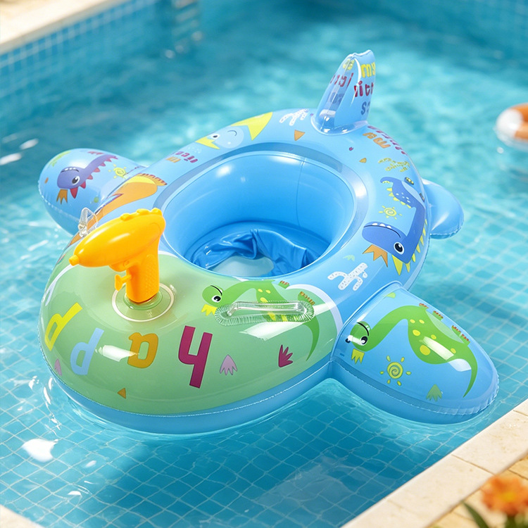 Anillo de natación infláble para niños pequeños barcos de agua para bebés embarcaciones de agua engrosado PVC asiento de niños PVC ecológico image 9