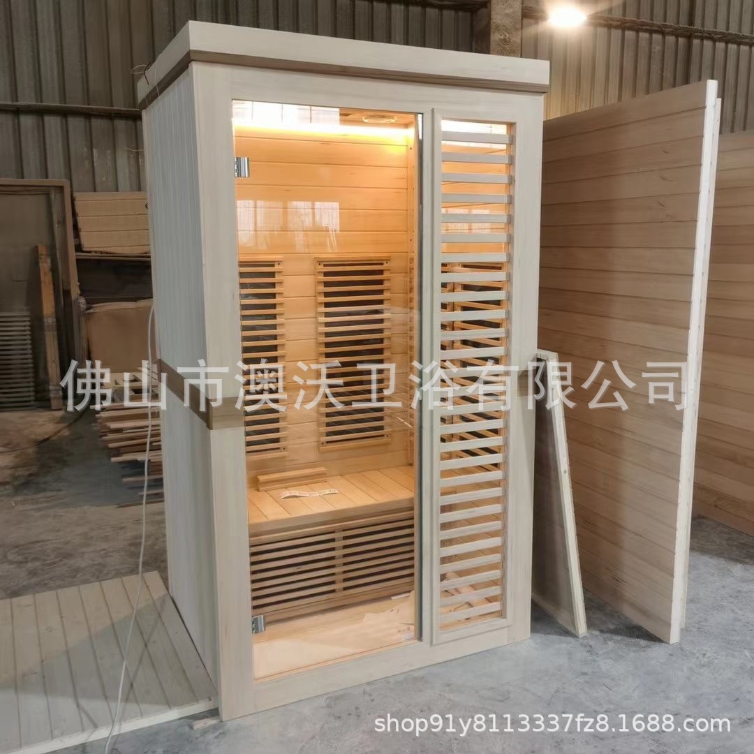 Hierro abeto luz onda habitación sudor humeante habitación 2 personas interior hogar infrarrojo carbono cristal calefacción seco vapor sudor salón de belleza