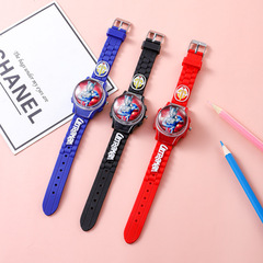 New Arrival Ultraman Flip-Top Watch – Cartoon Zord & Jetto Design, Perfect for Students! Boys' and Girls' Electronic Quartz Toy Watch