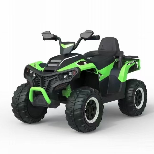 Vehículo eléctrico todoterreno para niños para dos bebés autoconducción cuatro ruedas con control remoto coche de juguete para niñas coche de carga