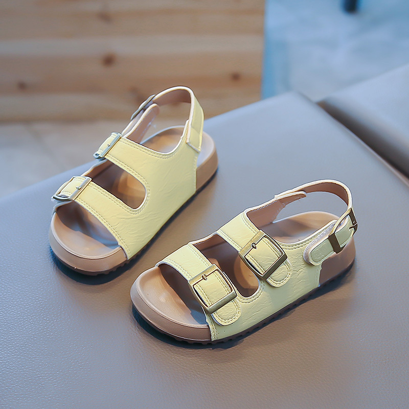 Niñas de verano 2026 nuevas sandalias vacías de moda para niños zapatos casuales variados zapatos burkin tendencia de niños image 8
