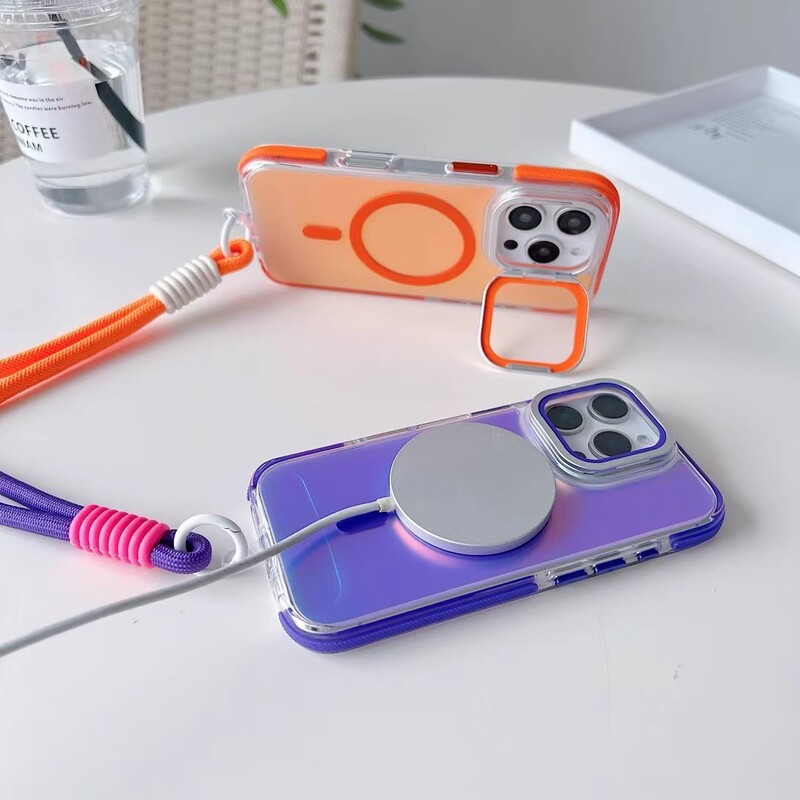 适用于iphone17promax磁吸手机壳变色龙翻盖镜头苹果16防摔保护套|undefined