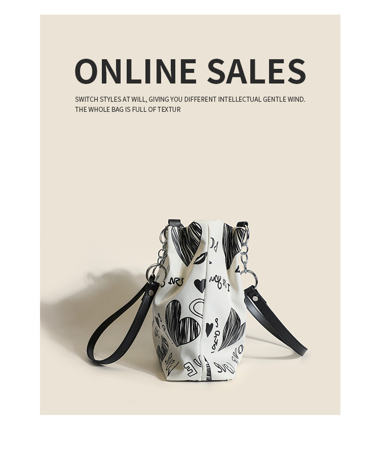 Damen Schultertasche Mit Muster Große Henkeltasche Als Shopper_voghion.com