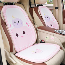 冬季汽车坐垫毛绒小怪兽车用保暖防滑座椅垫高级感可爱卡通车座垫