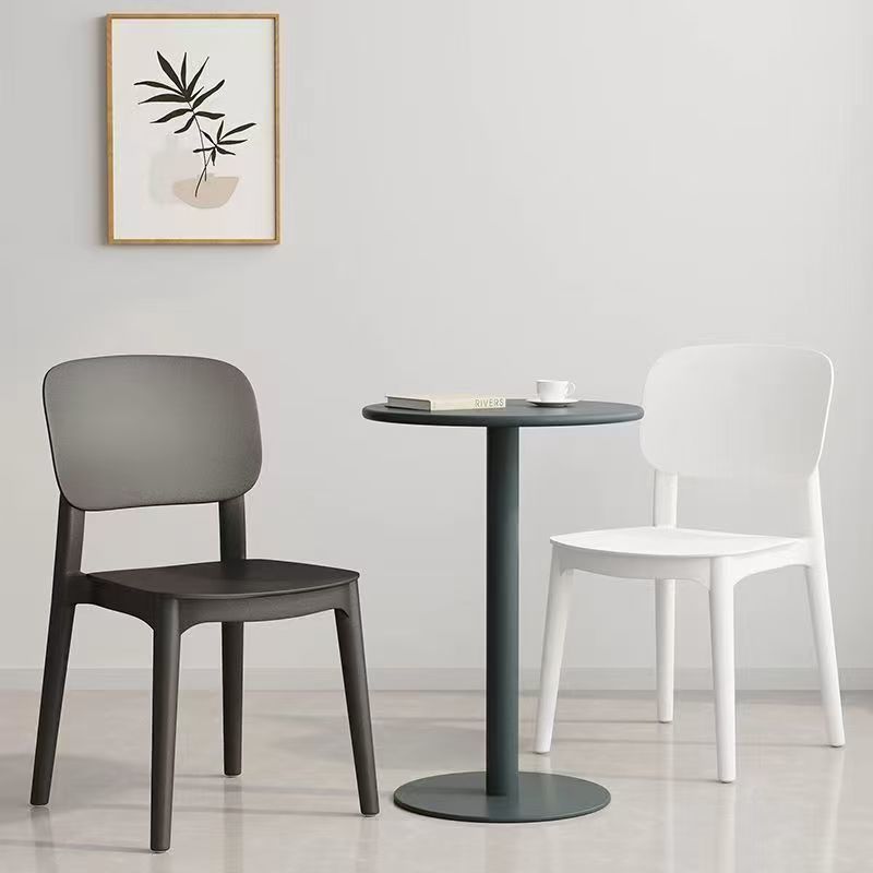 Plastic Chair for Home Use, Thickened Nordic Dining Room Chair with Backrest, Dining Table Business Chair, Modern Simple Comfortable Stool