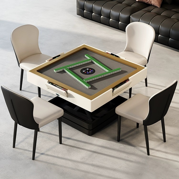 Mesa de centro multifuncional, moderna y sencilla, adecuada para apartamentos pequeños, mesa de mahjong eléctrica inteligente, mesa de centro de altura ajustable que también se puede usar como mesa de comedor.