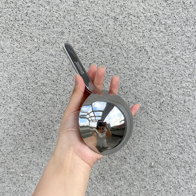 Chockmen Zhuo Deming 18 / 10 cucharas hemisféricas de mano corta de trabajo pesado cucharas de arroz de harina 304 cucharas de arroz de harina