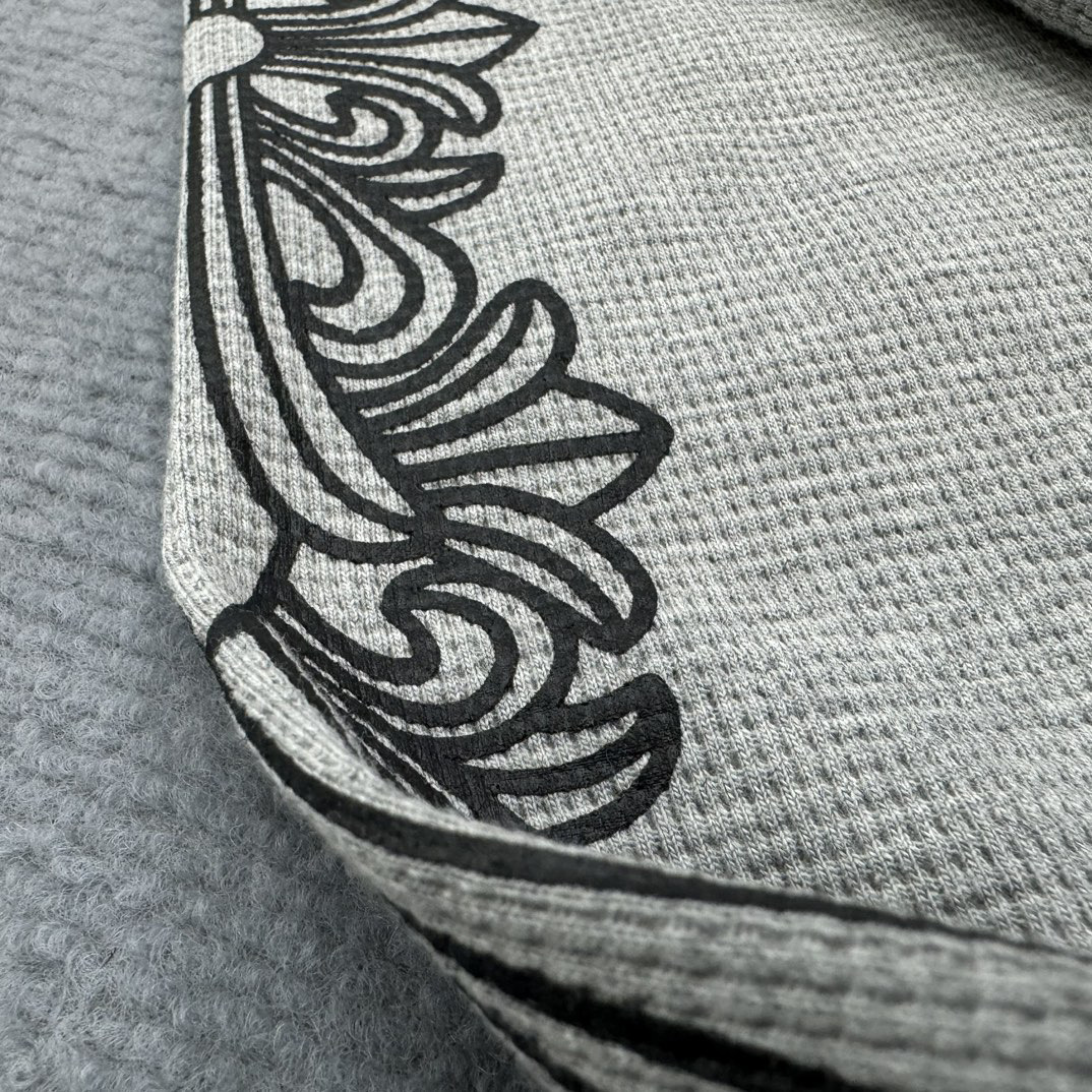 【毒家現物正確版】Chクロちゃん新型ワッフル馬蹄花腕プリント男女長袖tシャツ