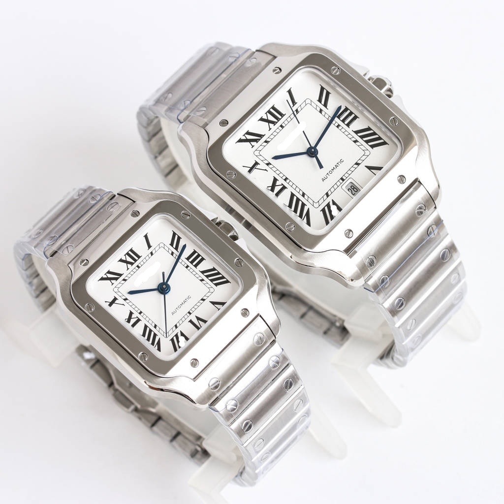Fábrica transfronteriza af kajiashan dushi relojes de pareja mecánicos totalmente automáticos relojes de acero fino aguja azul a la parrilla comercio exterior al por mayor