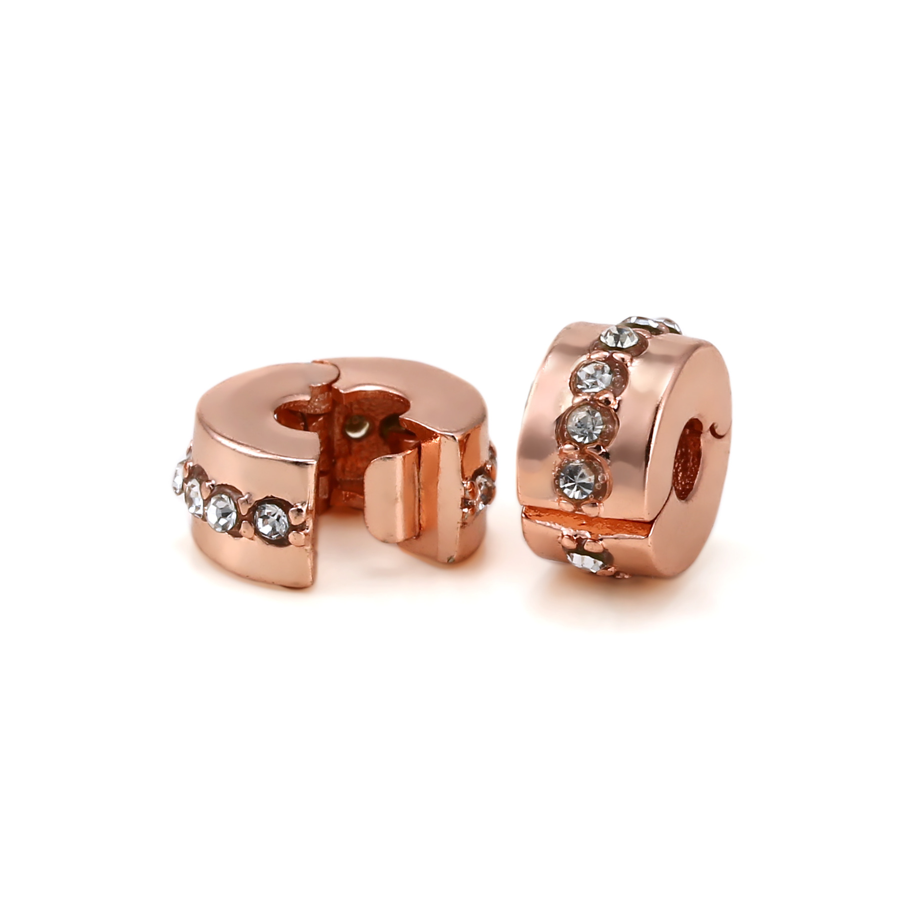 シルバー亜鉛合金Cilpバックルは、ブランドのオリジナルブレスレットに適しています。