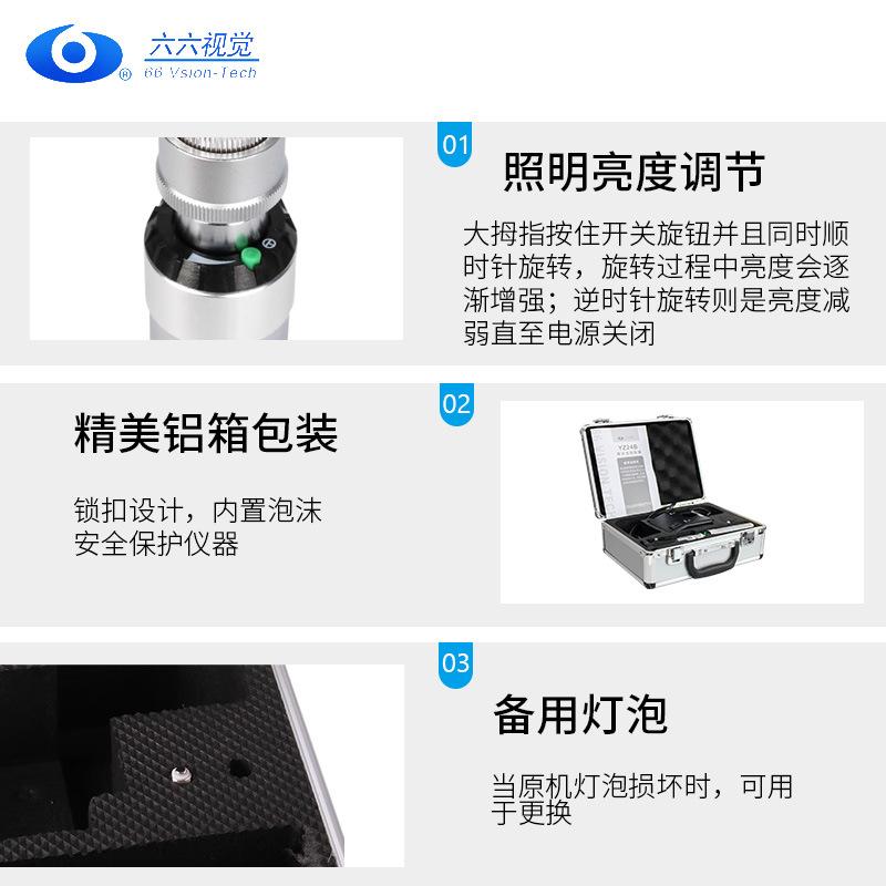 Suzhou liuliu YZ24B tira de oftalmoscopio óptico oftalmoscopio oftálmico médico recargable portátil fundus oftalmoscopio