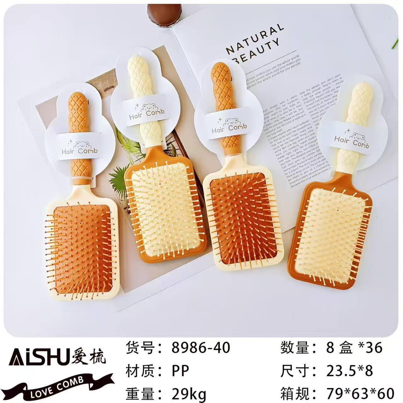 Peine masaje cuero cabelludo cojín aire profesional