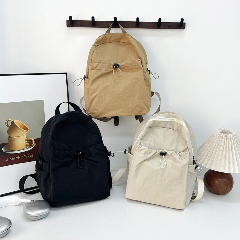 Japanese-Style Minimalist Schoolbag for Women, Campus Backpack, Korean Version, Ins-Style College Style Student Backpack, Casual Bag, Travel Bag