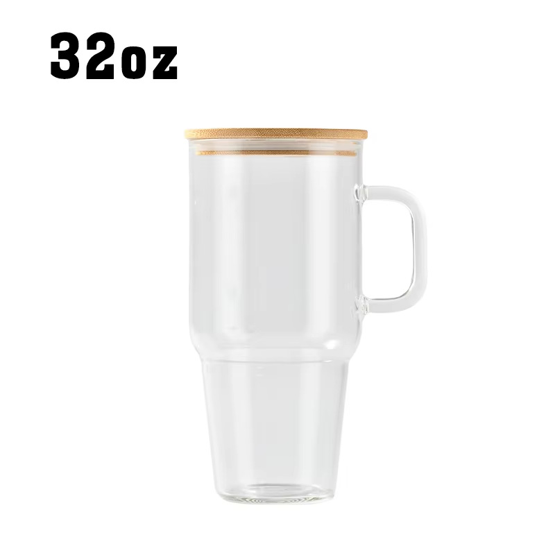 Стеклянная ручка, вместительный ручка для пера, солома, 32 унции, 40 унций