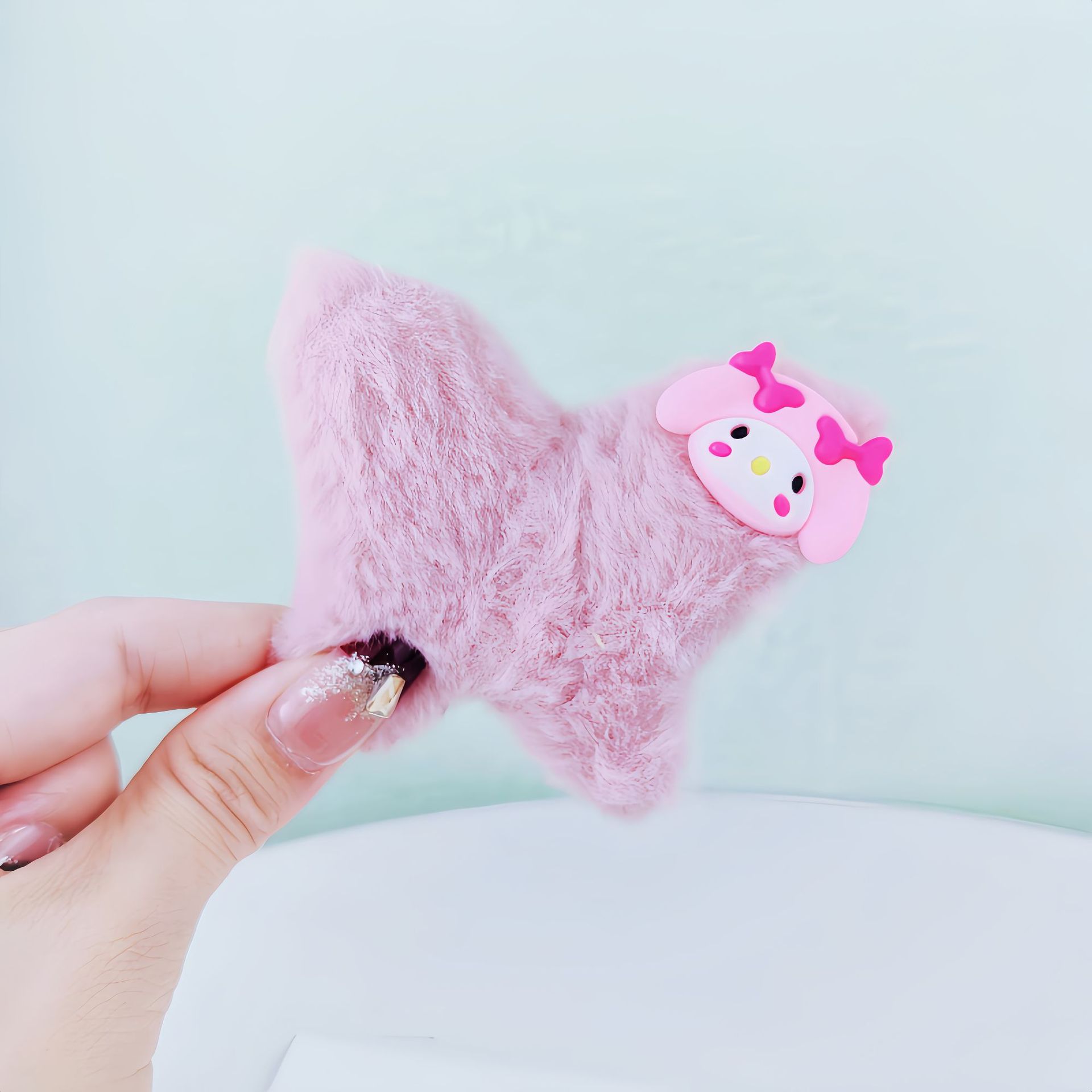 Otoño y invierno para niños peluche clips Baby lindo Sanliou clips de cabello de la cabeza de la niña pequeña clips de cabello