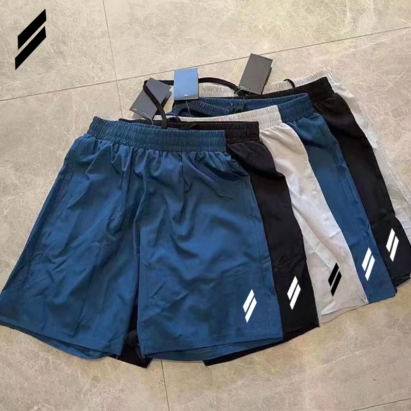Ice Silk Shorts Summer Men's Running Quarter Pants Breathable Quick-Drying Pants Fitness Men's Training Outdoor Sports