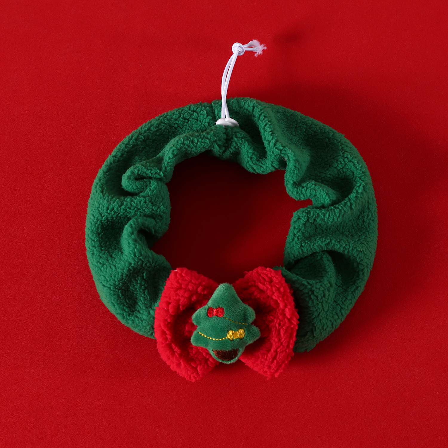 2025 Pet Bichon Puppy Traje de Navidad Árbol de Navidad de felpa Campana Bufanda Sombrero Gato Gato Cálido image 7