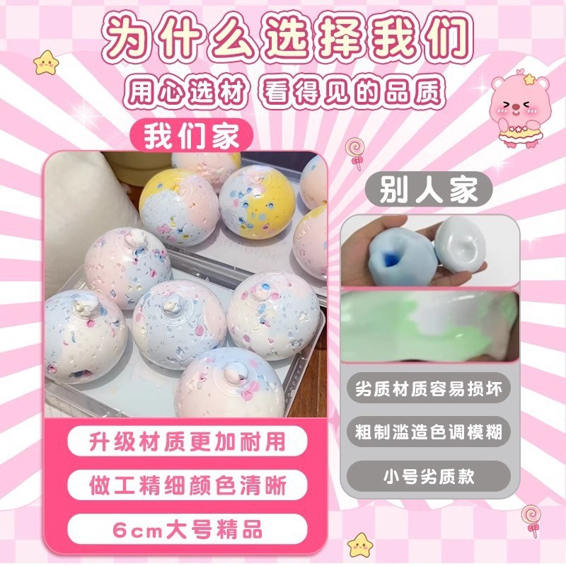 diy手作球捏捏乐材料包手工自制做吵吵球皮填充物解压玩具史莱姆-阿里巴巴