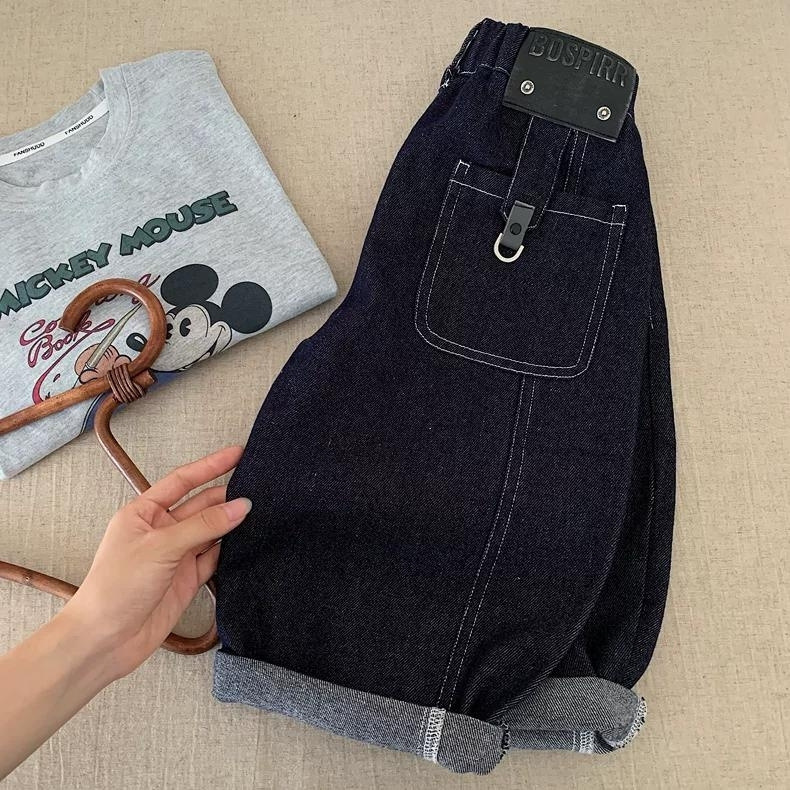 Primavera y otoño pantalones para niños coreanos, jeans para niños, pantalones casuales para niños, pantalones de piernas anchas para niños