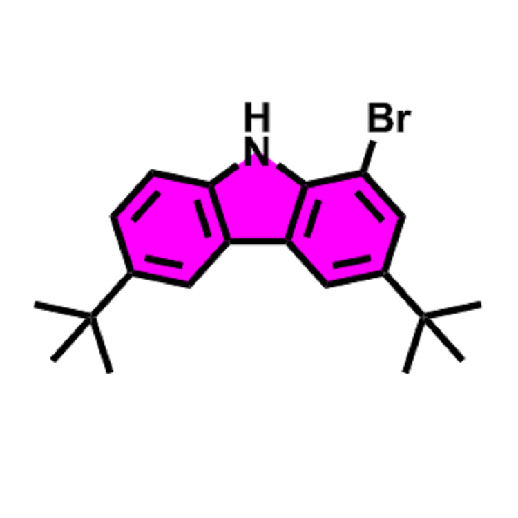 1-溴-3,6-二叔丁基-9H-咔唑  CAS:1357359-52-4  98%  现货供应