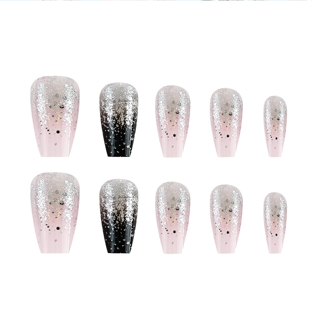 Y2K transfronterizo desgaste de uñas, 24 piezas de estilo de chicas calientes, uñas blanqueadoras, uñas falsas, lote mixto en stock